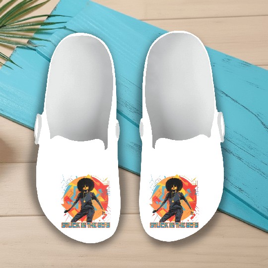 old school hip hops afro girl. Slip On Clogs