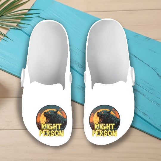 Night Person Slip On Clogs