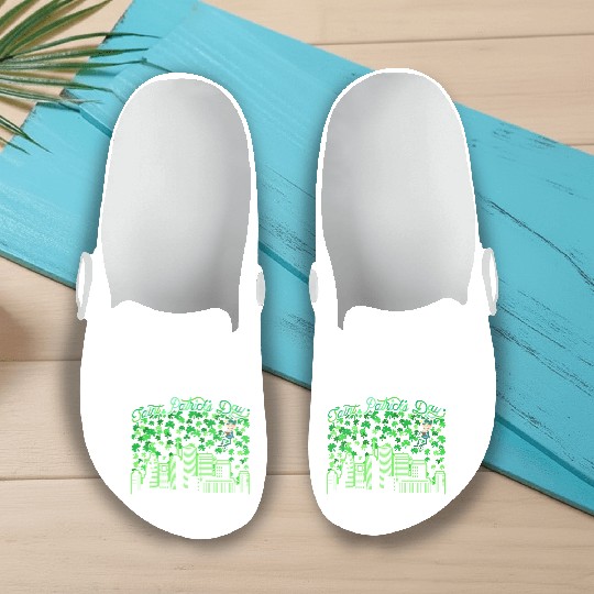 Saint Patrick's Day Houston Texas Slip On Clogs