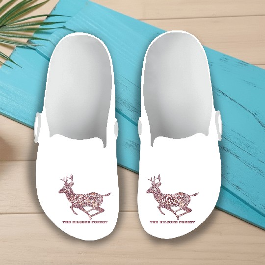 Deer - Maroon Slip On Clogs