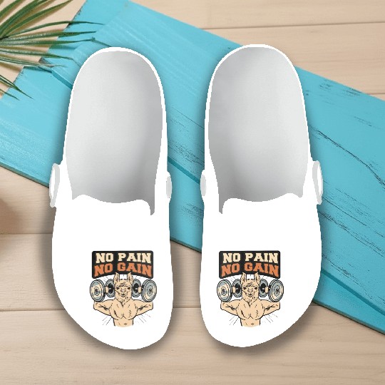 No pain, no gain Slip On Clogs