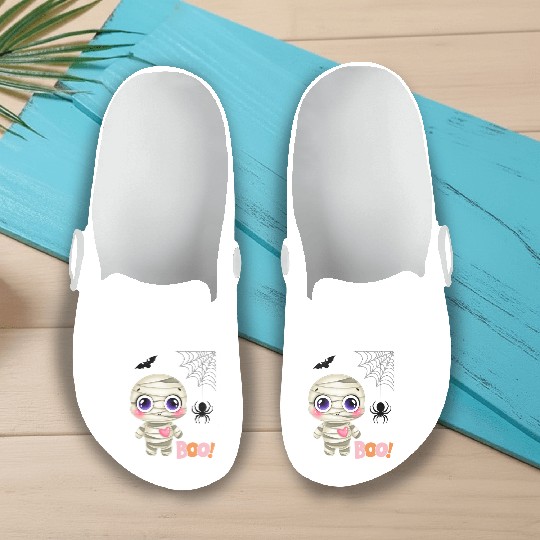 Halloween Baby Mummy Slip On Clogs