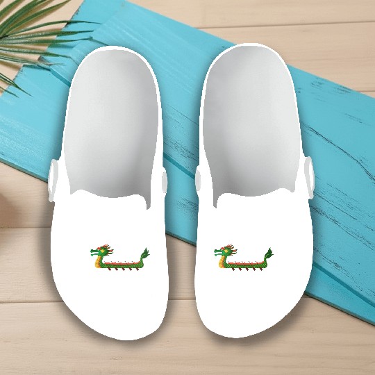 Funny Dragon Boat Racing Anyone Paddle Slip On Clogs