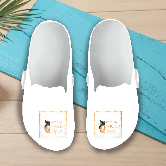 Halloween trick or treat Slip On Clogs