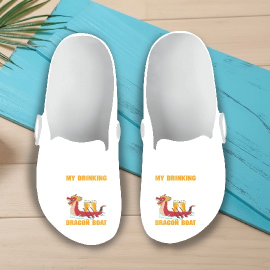 Funny Drinking Team Dragon Boat Racing Problem Slip On Clogs