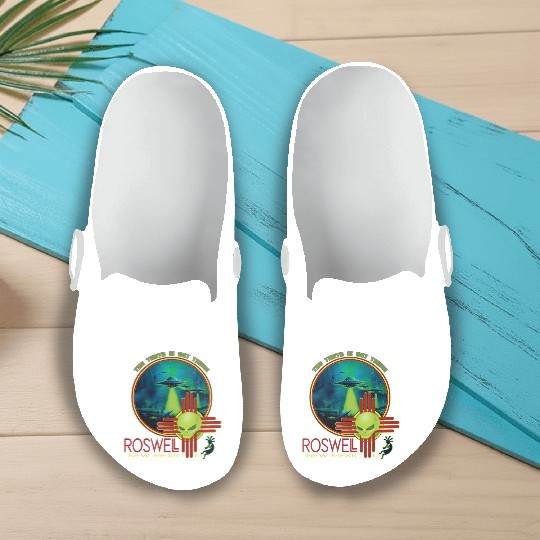 Roswell Aviation New Mexico Alien UFO Slip On Clogs