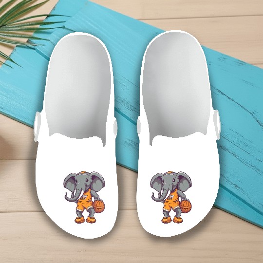 Basketball elephant Slip On Clogs