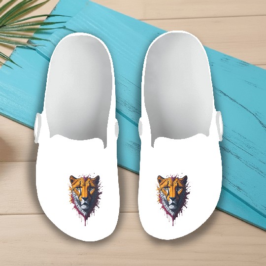 Cheetah | Wild Animal Slip On Clogs