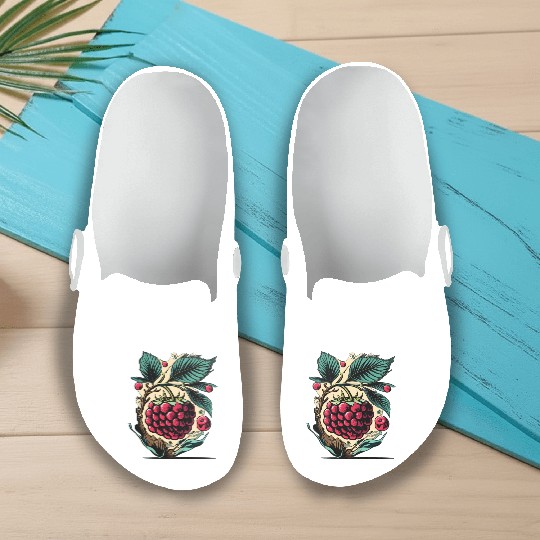 Raspberry Slip On Clogs