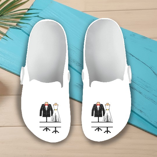 Clothing for bride and groom Slip On Clogs