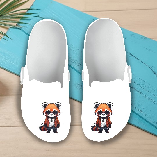 Chibi Red Panda Slip On Clogs
