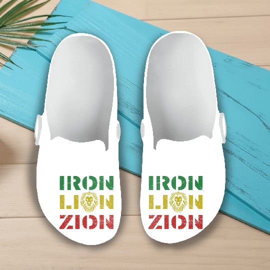 iron lion zion Slip On Clogs