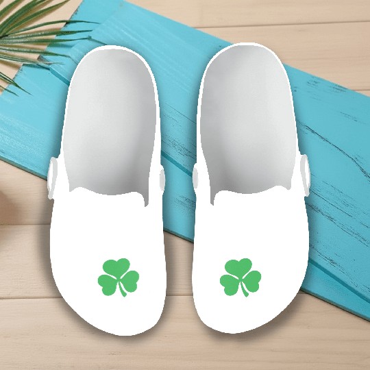 Father Slip On Clogs, Feis Dad Three Leaf Clover Lucky