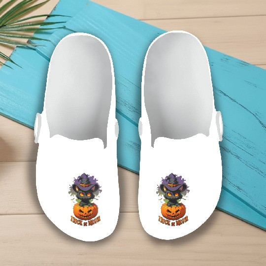 Trick or Meow Slip On Clogs
