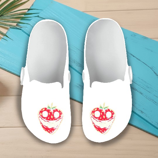 Strawberry Jack-o-lantern Slip On Clogs
