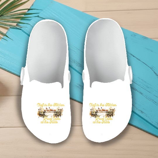 Chef in the Kitchen Food Critic at the Table Slip On Clogs