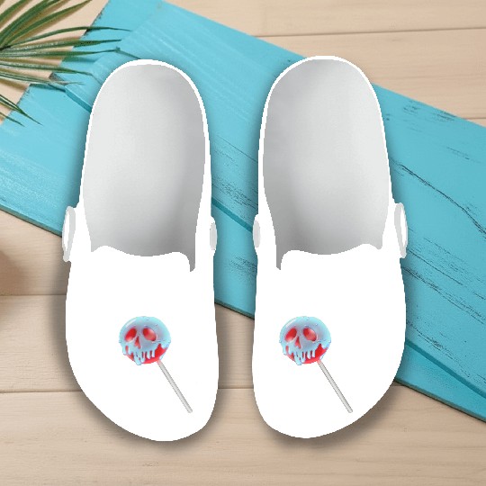 Poison Apple Halloween Candy Lollipop Slip On Clogs