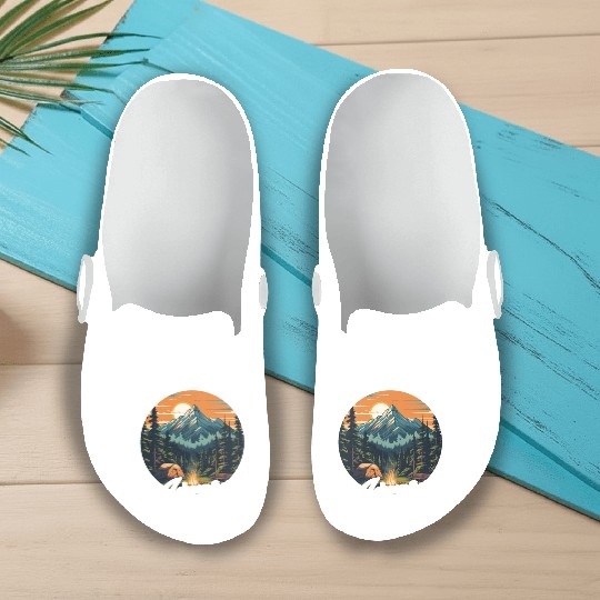 Forest nature trekking adventure Slip On Clogs