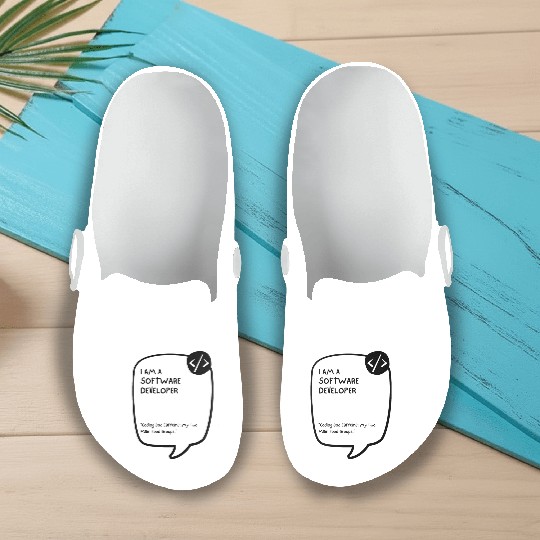 Proud Software Developer Slip On Clogs - Embrace Expertise