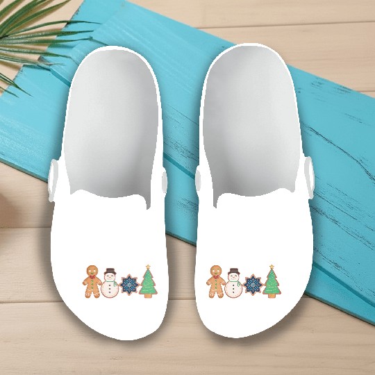 Christmas Gingerbread Cookie Slip On Clogs