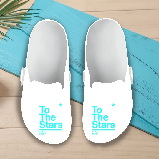 To The Stars Light Blue Slip On Clogs