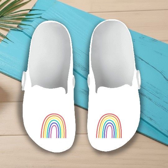 Thou Shall Not Steal Rainbow God Christian Slip On Clogs