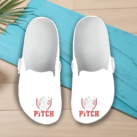 Funny Baseball Pitcher Slip On Clogs