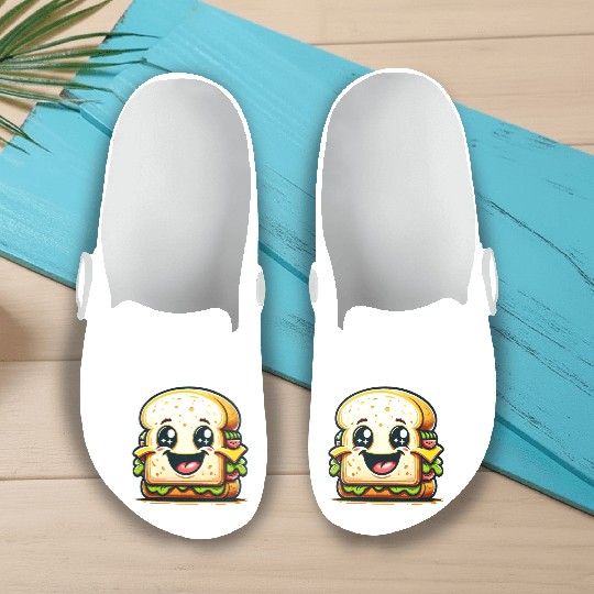 Laughing Sandwich – Lunchtime laughter Slip On Clogs