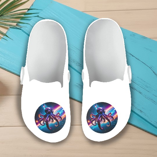 Space Octopus Slip On Clogs