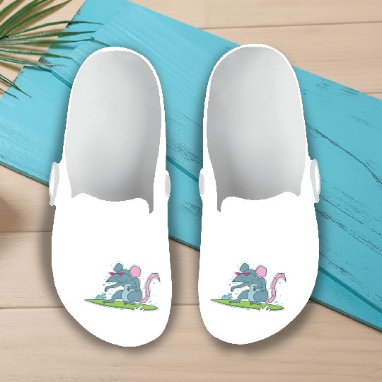 Rat surfing Pet Rodent Slip On Clogs