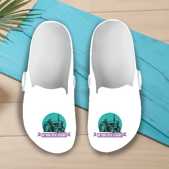 Thank a Farmer Thankful Person Gift Slip On Clogs