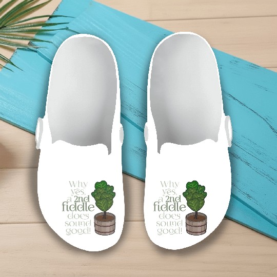 2nd fiddle... leaf fig Slip On Clogs