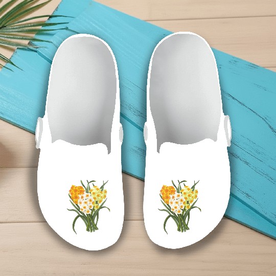 Daffodil Bunch Daffodils He Daffodil Slip On Clogs