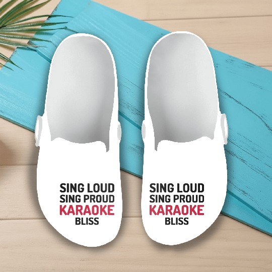 Sing Loud, Sing Proud - Karaoke Bliss Slip On Clogs