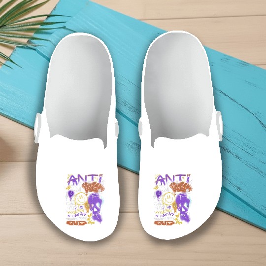 Anti-Anxiety Brutalism Slip On Clogs