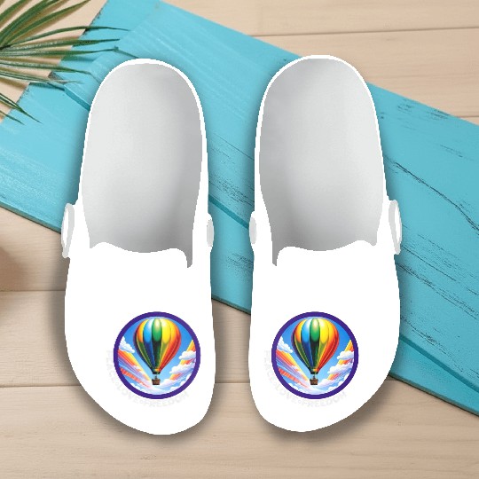 Peace Love Freedom Ballon Slip On Clogs