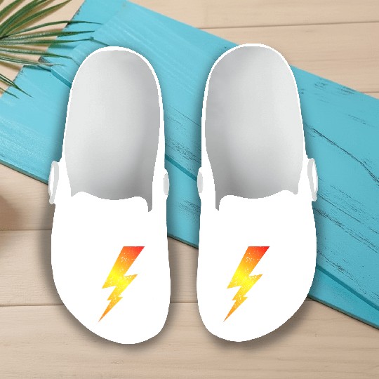 Fire Bolt Lightning | Bolt Graphic Slip On Clogs