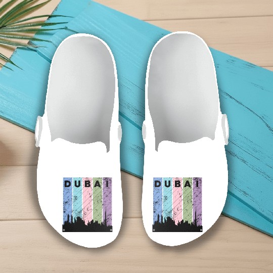 Dubai Love City Slip On Clogs