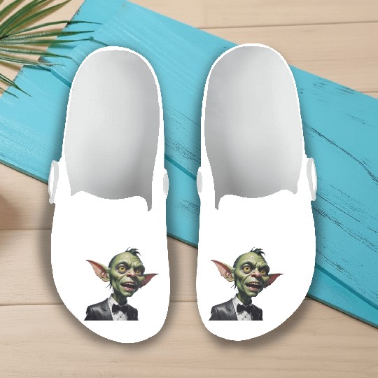Green Goblin with Tuxedo Slip On Clogs