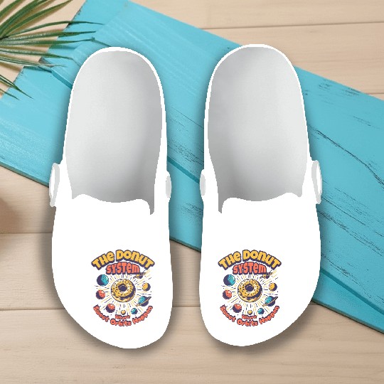 Donut Solar System Slip On Clogs