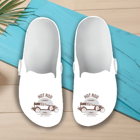 Hot rod legendary, classic car Slip On Clogs