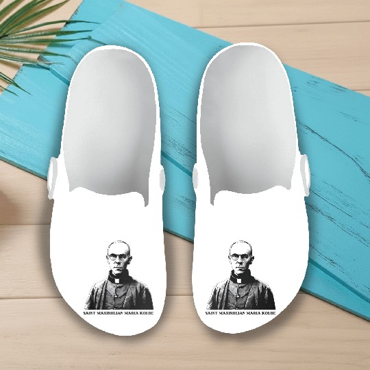 Saint Maximilian Maria Kolbe Slip On Clogs