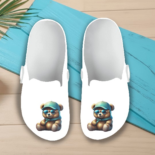 Teddy bear,Cute Teddy Bear Slip On Clogs