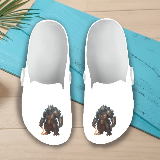 Threatening Ork Warriors In Armor Fantasy Graphics Slip On Clogs
