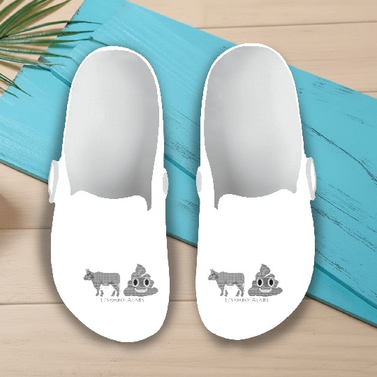 Le Grey On Black Symbol Ala Bs Slip On Clogs