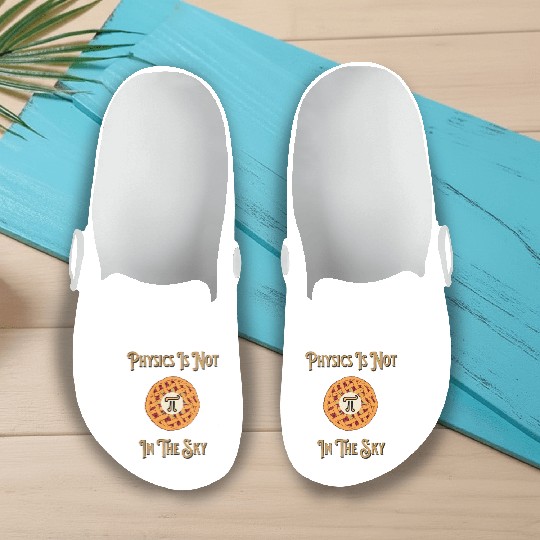 Funny Physics Pi In The Sky Teacher Student Men Slip On Clogs