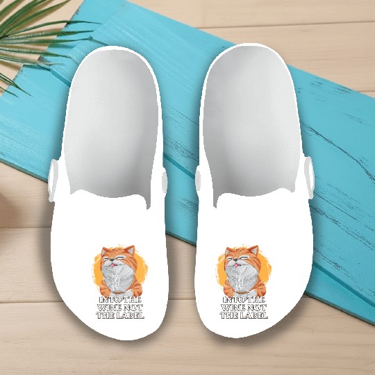 Funny Wine Lover Drinking Champagne Slip On Clogs