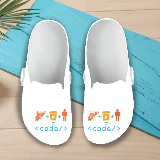 Programmer Coder Computer Nerd Geek Coding Funny Slip On Clogs