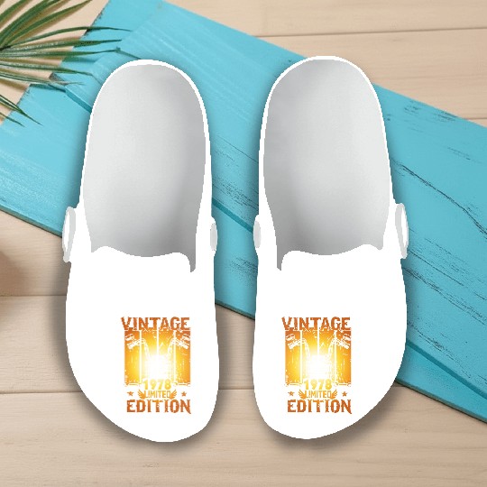 Vintage 1978 Limited Edition, Motorcycle Lover Slip On Clogs