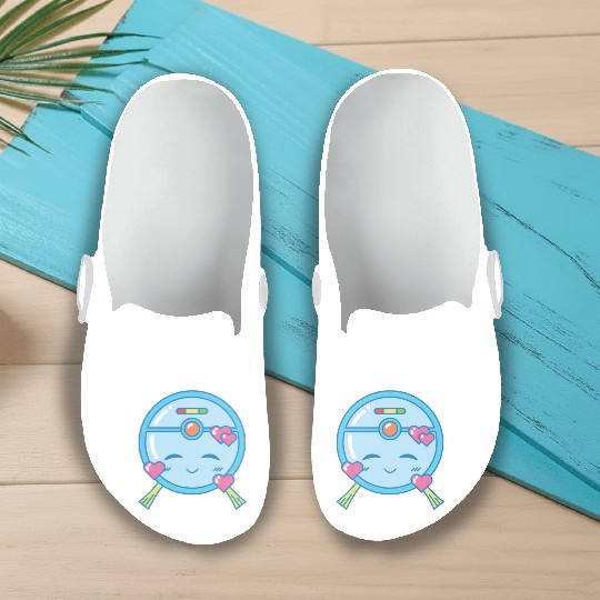 Adorable Kawaii Vacuum Robot Slip On Clogs